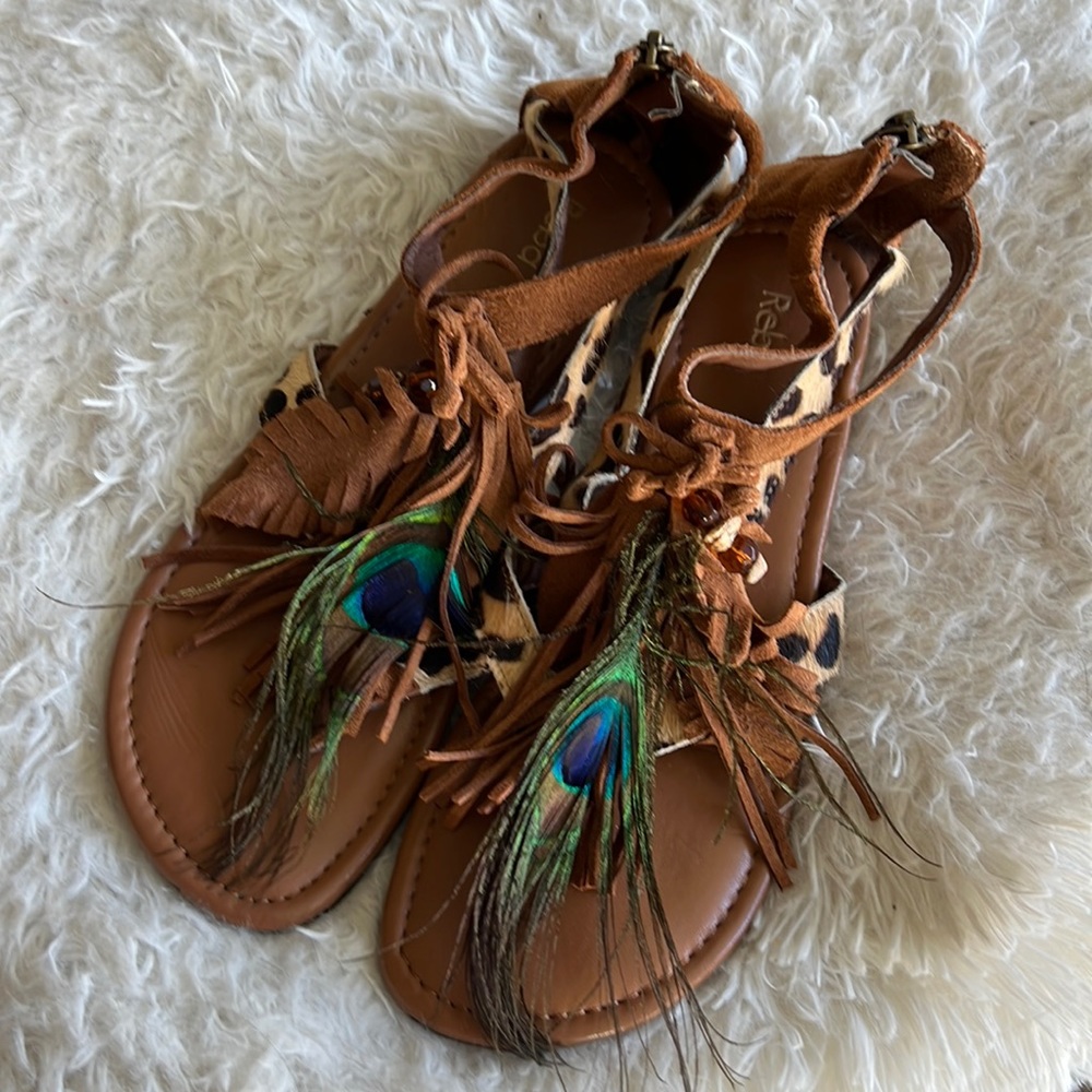 Peacock Feather Sandals